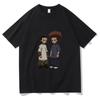 T-Shirt mit „The Boondocks Huey and Riley“-Aufdruck, Unisex, modisch, Harajuku, Baumwolle, T-Shirts, Übergröße, Unisex, Rock, Hip Hop, T-Shirt, Unisex, T-Shirt
