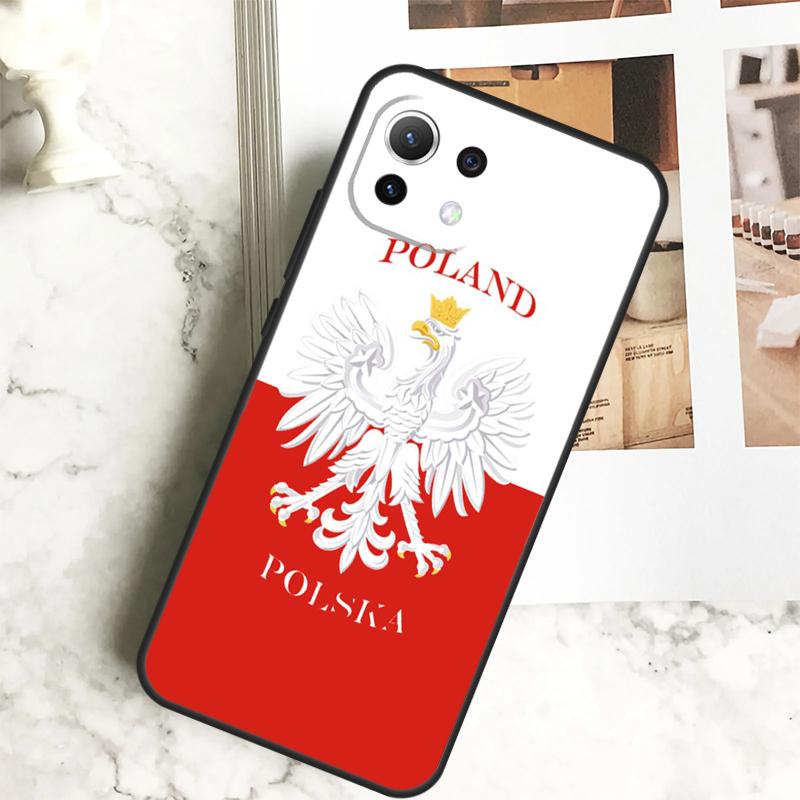 Poland Polish Flag Case For POCO M6 Pro F3 F5 M5s X3 X5 X6 Pro Xiaomi 14 13 Ultra 11T 12T 13T Pro 12 Lite Cover