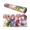 The Quintessential Quintuplets Nakano Cinco Irmãs Quimono Popular Extra Grande Espesso Mouse Pad Toalha de Mesa Tamanho 75x40