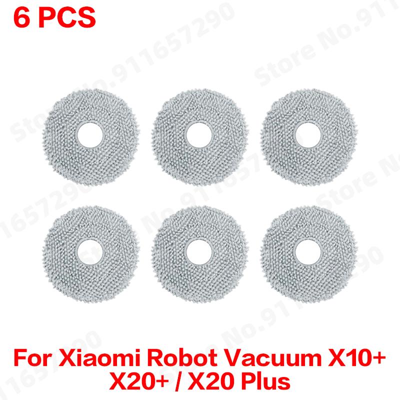Compatible For ( Xiaomi Robot Vacuum X10+ / X20+ / X20 Plus ) Spare Parts Accessories Main Side Brush Mop Cloth Dust Bag Filter