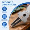 8Inch Welding Pliers Multifunctional High Carbon Steel Flat Mouth Pincers Refined MIG Welding Auxiliary Tool Removing Wire Cut