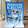 Kpop Dämonenjäger Bedruckte Flanell-Kuscheldecke Weich Warm Leicht Ganzjahresdecke für Sofa Bett Camping Wohnkultur Feiertagsgeschenk
