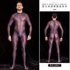 Sexy Men Body Sculpting Tights Oil Shiny Glossy Leotard Elastic Open Zipper Jumpsuit Exotic See Through Catsuit Body Stockings