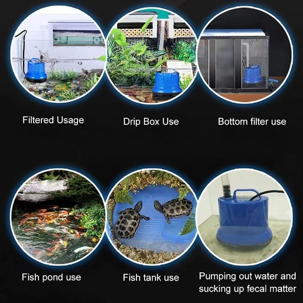 1Pcs AC220V Submersible Pump 3 in 1 Water Filter Pump  Fountain Rockery Fish Tank
