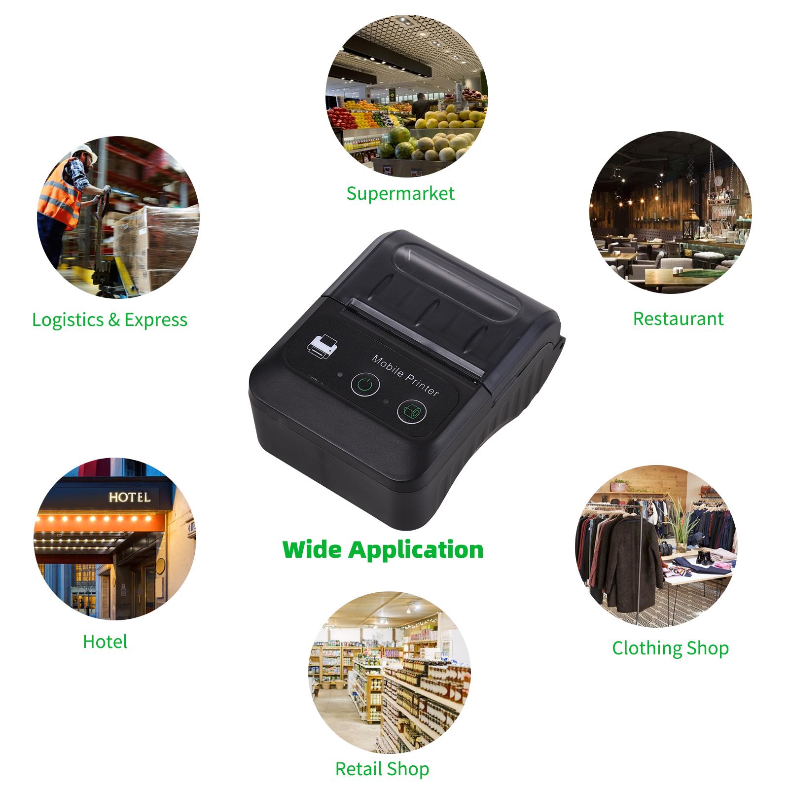 

Thermal Receipt Printer 58mm USB Portable Restaurant Kitchen Printer for for