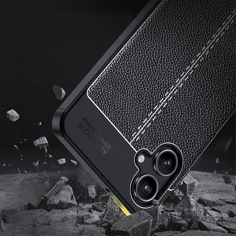 Für Samsung Galaxy A06 Hülle Samsung Galaxy A06 Hülle Original TPU Stoßfest PU Leder Silikon Handyhülle Samsung Galaxy A06