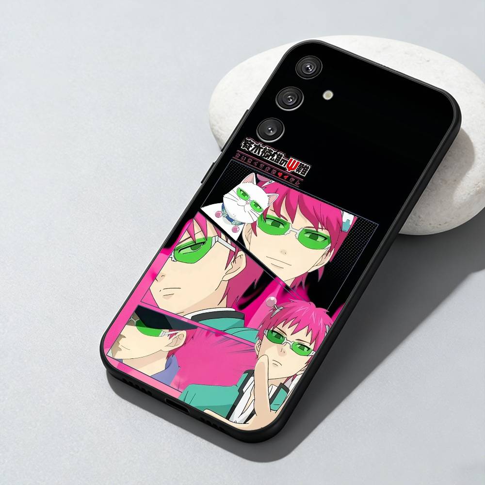 

Чехол для телефона с аниме-персонажем S-Saiki Kusuo для Samsung Galaxy A73, A72, A71, A70, A52, A51 и других. Мягкий черный чехол Samsung a42 5g