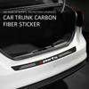 Car Rear Bumper Protective Sticker, Carbon Fiber Material, Scratch-resistant and Dirt-resistant Decorative Strip, Car Modification Parts.