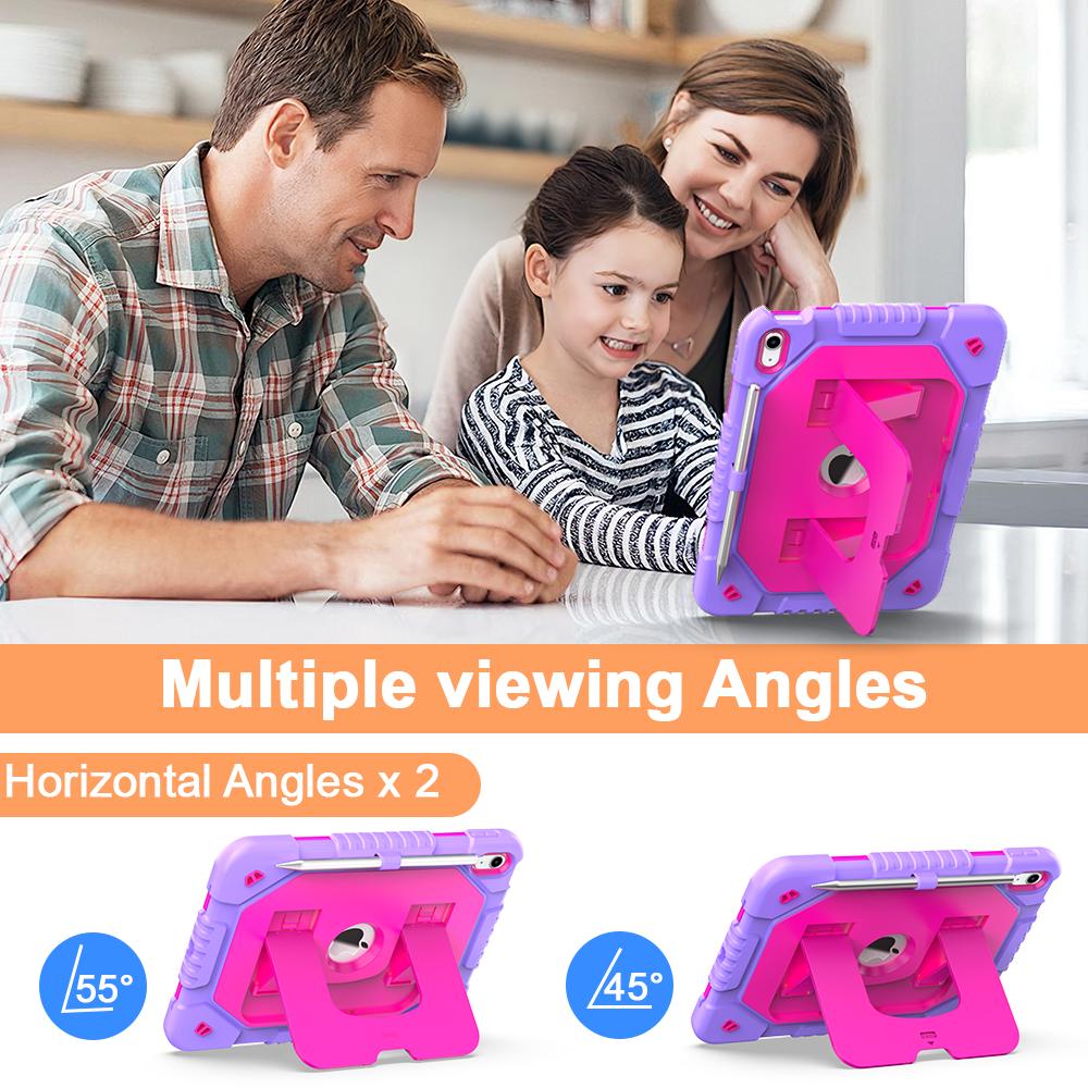Rugged Case Universal for IPad A16 2025 11th 10.9 2022 10th Gen. A3354 A3355 A3356 A2757 A2777 A2696 Heavy Duty Kickstand Cover