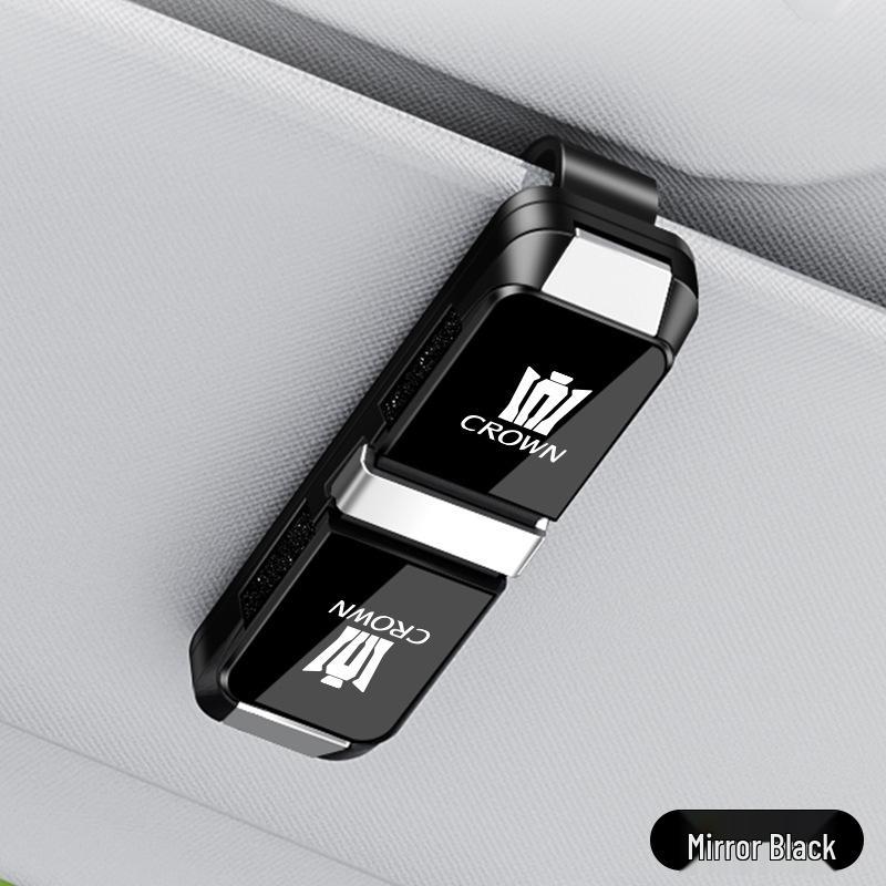 Sporty Sun Visor Glasses Holder for Crown Land Cruiser & Vellfire