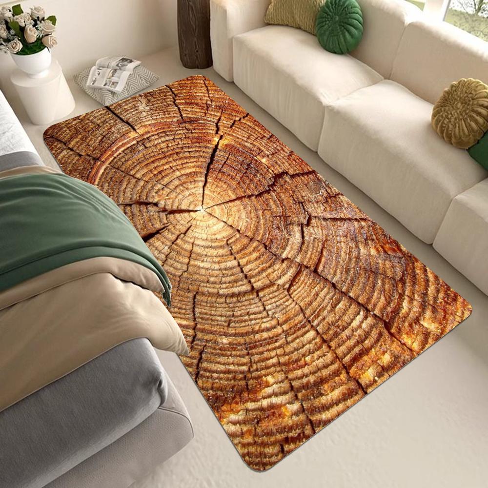 Beautiful Wood Floor Mat Bathroom Mat Kids Room Bedroom Decoration Balcony Anti-Slip Doormat Living Room Welcome Rug