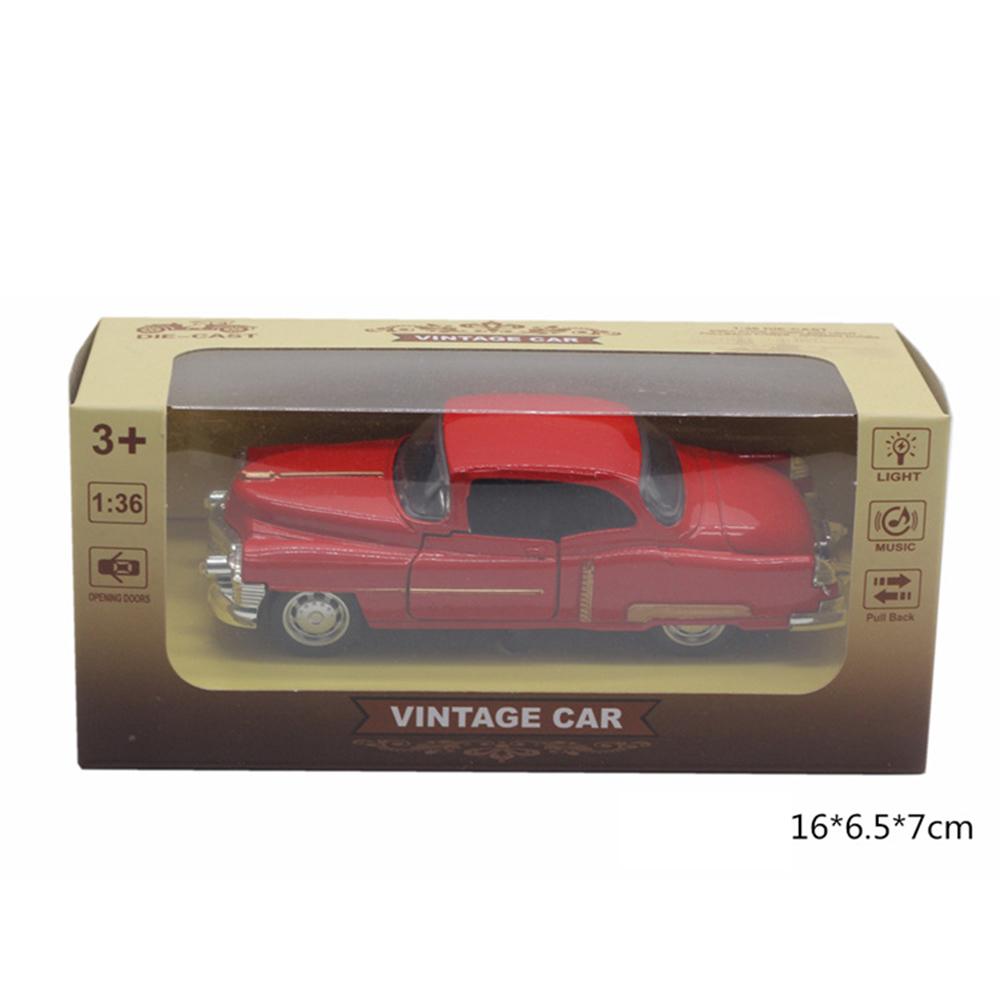 1/36 Méretarányú Cadillac Vintage Autók Ötvözet Die-Cast Húzható Hátra Fém Modell Klasszikus Autó Gyűjtői Darab Gyerekeknek Felnőtteknek Ajándék Die-Cast Nyitható Ajtós Autó