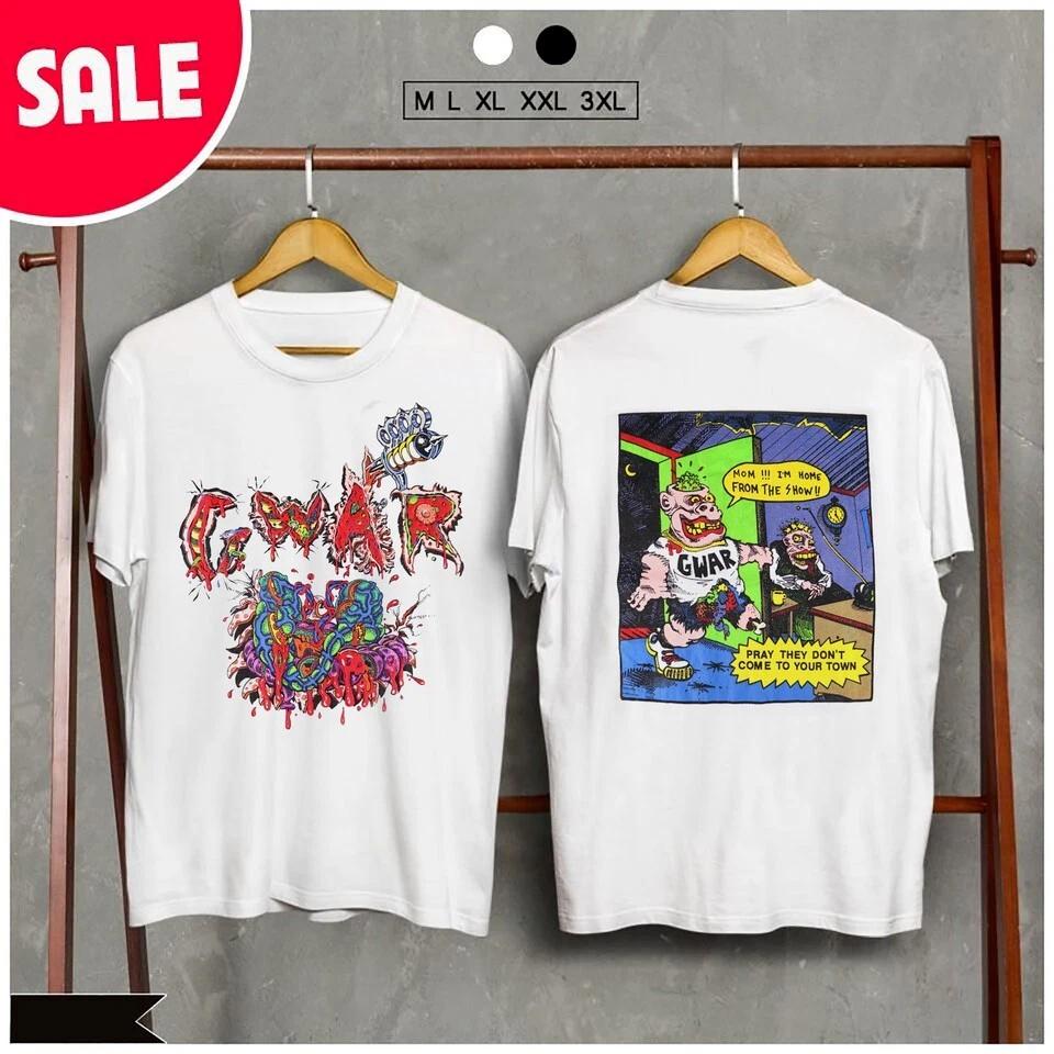 

GWAR Pray They Don’t Come To Your Town White All size Shirt AH1245 4XL