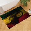 Bob Marley Floor Mat Suitable for Living Rooms Balcony Entryway Playrooms Anti-slip Rug Anime Office Decor Best for Christmas
