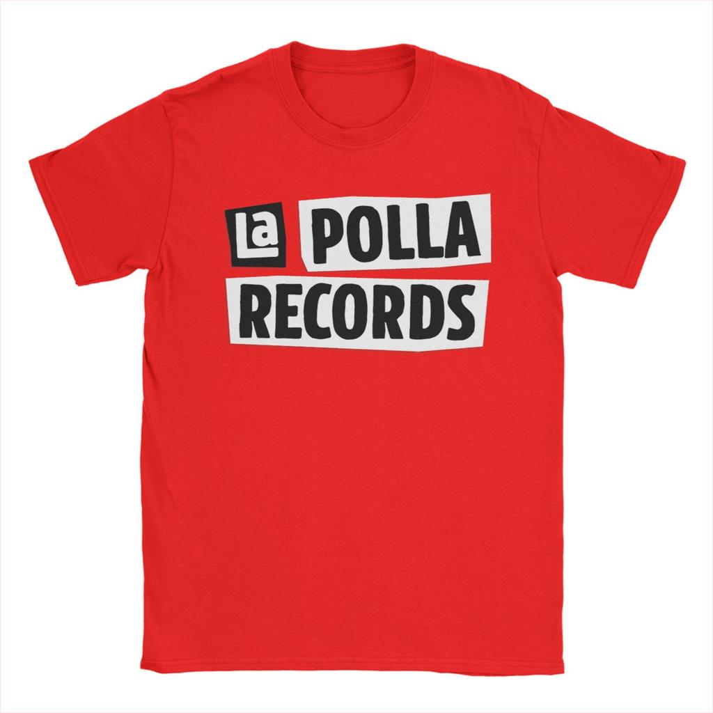 La Polla Records Band T Shirts for Men 100% Cotton Novelty T-Shirts Round Neck Tees Short Sleeve Clothes Summer