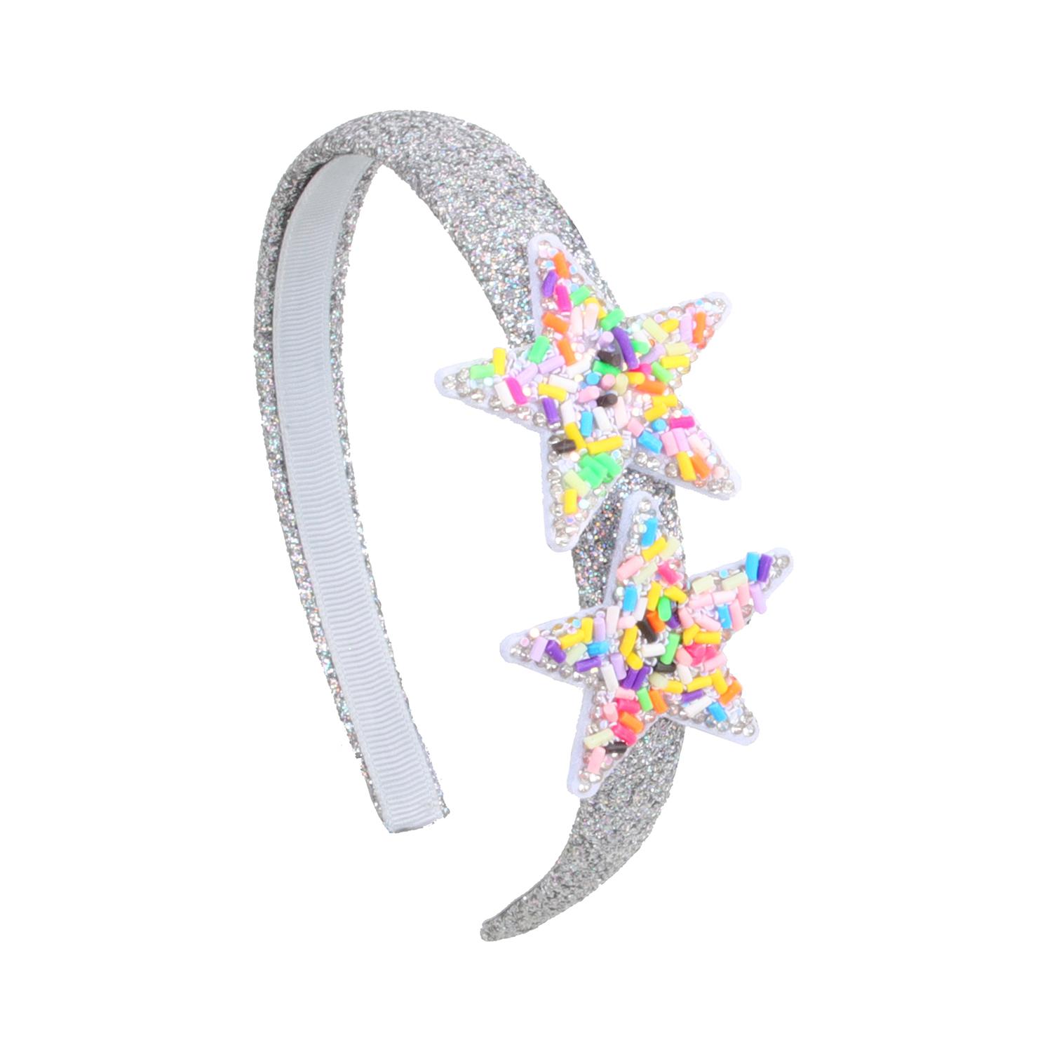 

Милые повязки на голову со звездами для девочек 5 см Повязки для волос со звездами из пайеток Детские блестящие повязки на голову Обручи для волос Детские аксессуары для волос для девочек