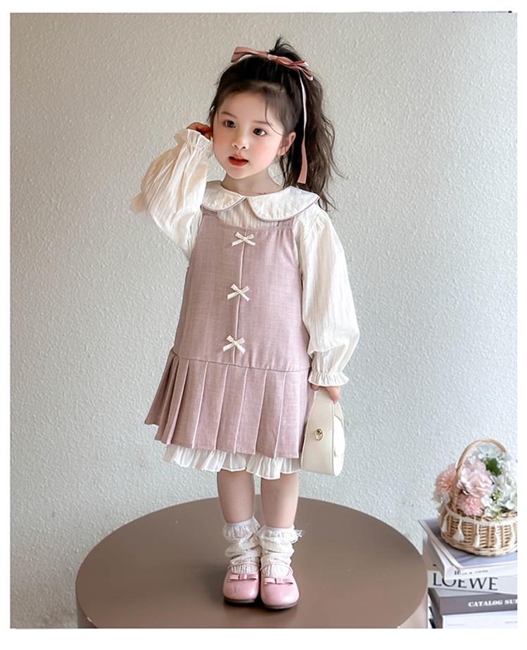 2026 Spring/Summer Doll Collar Strap Skirt - Korean Chic Super Cute Princess Bow Dress