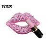 Halloween Car Decorations Rhinestones Skull Air Diffuser Clip, Personalized Punk Decorative Outlet Clip Style Vent Perfume Automotive Interior