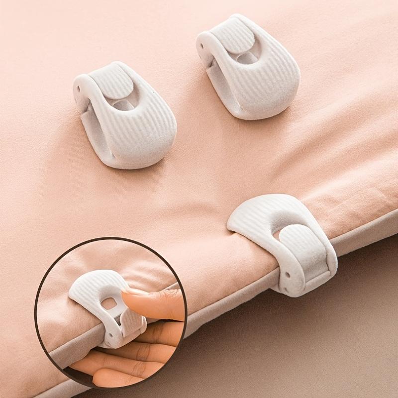 4PCS Sheet and Comforter Fastener, Shell Clip To Prevent Sheet Slippage, Suitable for Thick Mattresses/flat Beds.