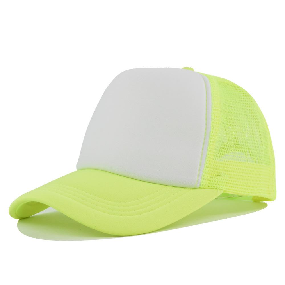Fashion Desgin Solid Color Sponge Baseball Cap Net Cap Curved Brim Hat Sun Hat Light Mesh Sun Cap Outdoor Women Men