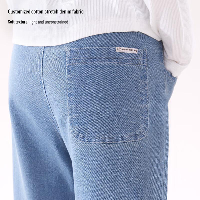 Hello Kitty Girls' Flared Denim Long Trousers