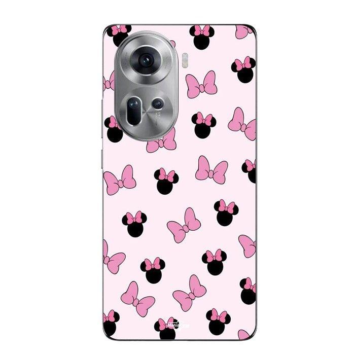 Coque Pour Oppo Reno 11 5g Minnie, noeud fond rose Maniacase