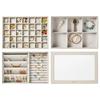Vee&In. Jewelry Box, Multi-layered Fashion Accessory Storage Case, Earring Case, Easy Organizing of Jewelry, Ideal Accessory Case for Women, Clear Dis
