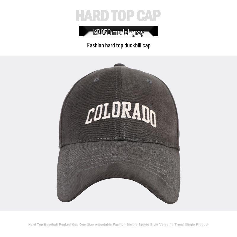 

Женская бейсболка с вышивкой в корейском стиле, новая модель 2024 года, кепка-утка с очень широким козырьком для визуально меньшего лица. Adjustable/Fits Most