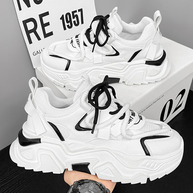 

Putian s new spring running sneakers have thick soles to increase the leisure feeling, and white dad trendy shoes. 39 ready to ship