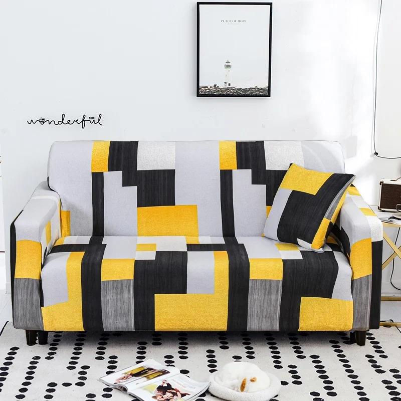 1/2/3/4 Seater Elastic Stretch Modern Sofa Covers for Living Room Sofa Couch Slipcovers Sectional Sofa Covers Housse De Canap