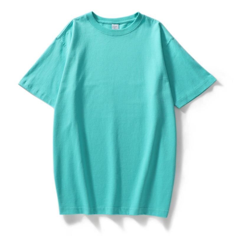 T-shirt da donna estiva in cotone traspirante T-shirt a maniche corte da coppia con collo rotondo allentato