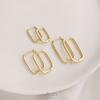 14K Gold-Filled U-Shaped Twisted Ear Cuff Hoops - Fashionable, Lightweight, Classic Earrings
