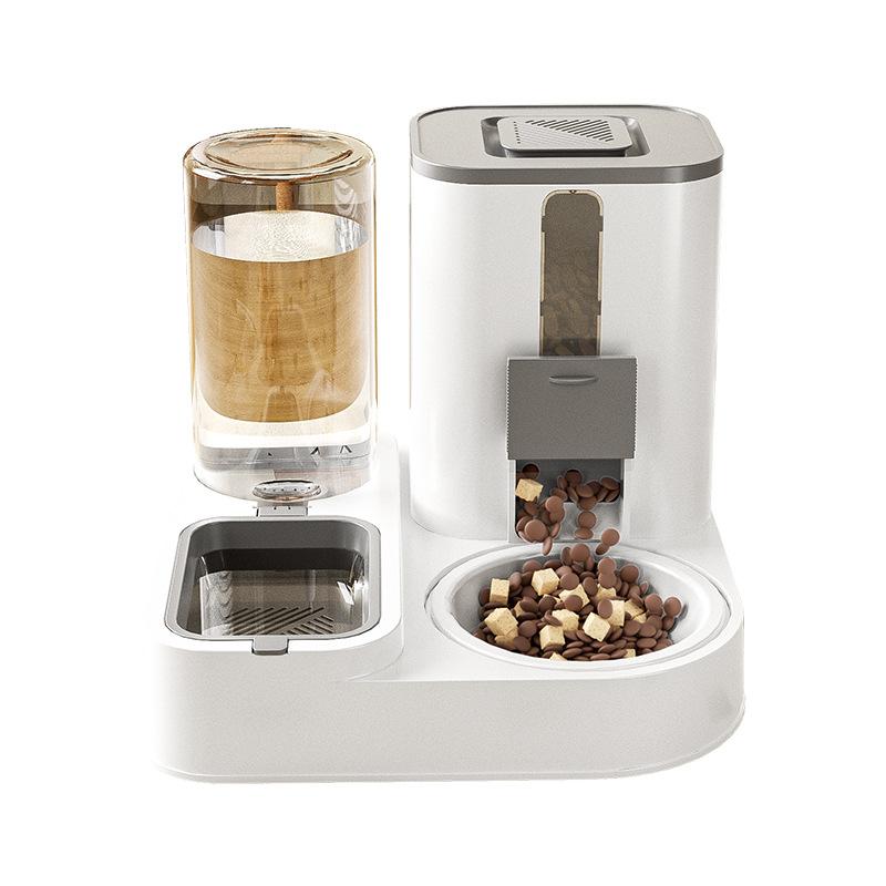 Cat Automatic Feeder, Cat Bowl and Dog Bowl Combined In One, Automatic Drinking Water, Pet Bowl and Food Bowl, Double Bowl, Pet Supplies