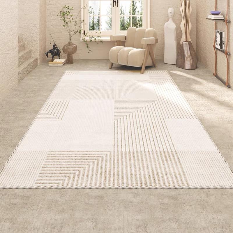 Modern Light Luxury Crystal Velvet Carpet Living Room Simple Bedroom Bedside Sofa Coffee Table Rug Wabi-Sabi Home Mat