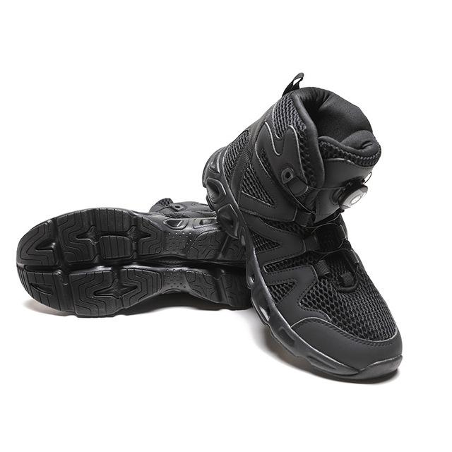 

Мужская непромокаемая походная обувь, летние сетчатые дышащие треккинговые ботинки, уличная обувь, противоскользящие мужские альпинистские кроссовки 42 чёрный