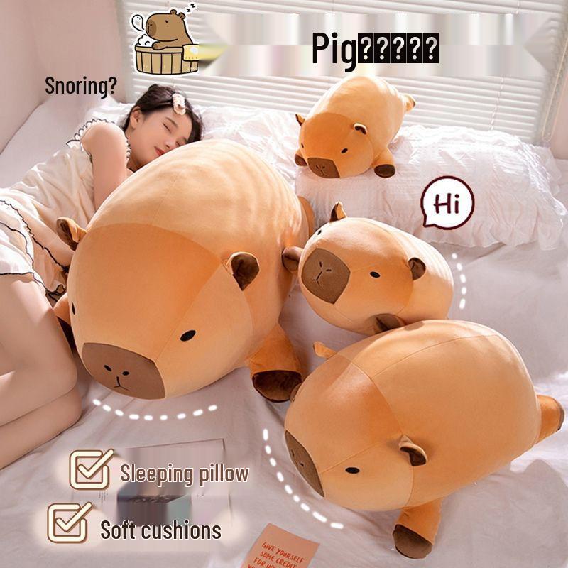 Capybara Hug Plush Toy: Cute Large-Size Cloth Doll for Children and Best Friends