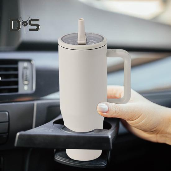 40 oz termohrnek z nerezové oceli pohárek s překlápěcím slámovým nepropustným izolovaným cestovním hrnkem s rukojetí pro domácí kancelářské auto