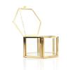 Hexagon Geometric Hexagonal Ring Box Glass Jewelry Storage Box  Jewelry Organizer