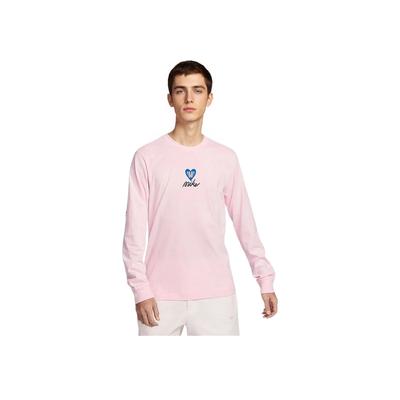Sportswear As U Nsw Tee Ls Oc Vday Comfortable Fashion Versatile Long Sleeve T-Shirt Men Tops Pink HV9808663