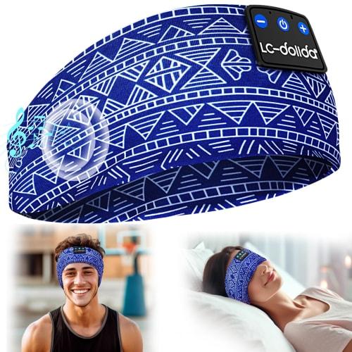 Bluetooth Headphones with Sleeping Eye Mask - Sports Headband, Sweat-Wicking, Quick-Drying, Sweat-Proof, HiFi Sound, Bluetooth Headphones, Soundproofi