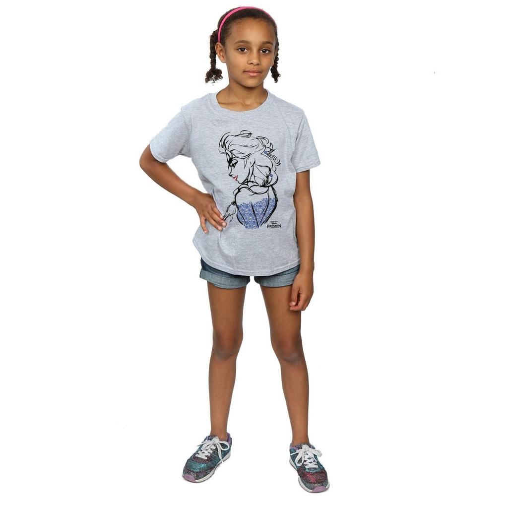 Frozen Girls Elsa Sketch T-Shirt