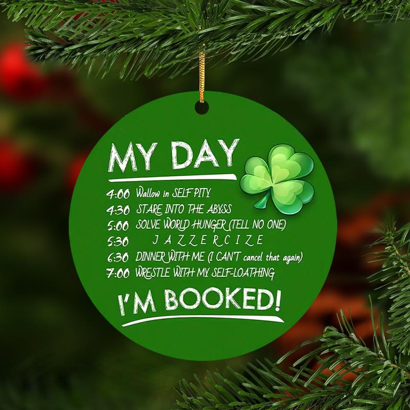 

улица. Односторонний акриловый кулон My Day Clover на День Святого Патрика, 2D, елочные украшения, подвеска для ключей, подвесной автомобиль, украшение для интерьера, подвески для домашнего декора