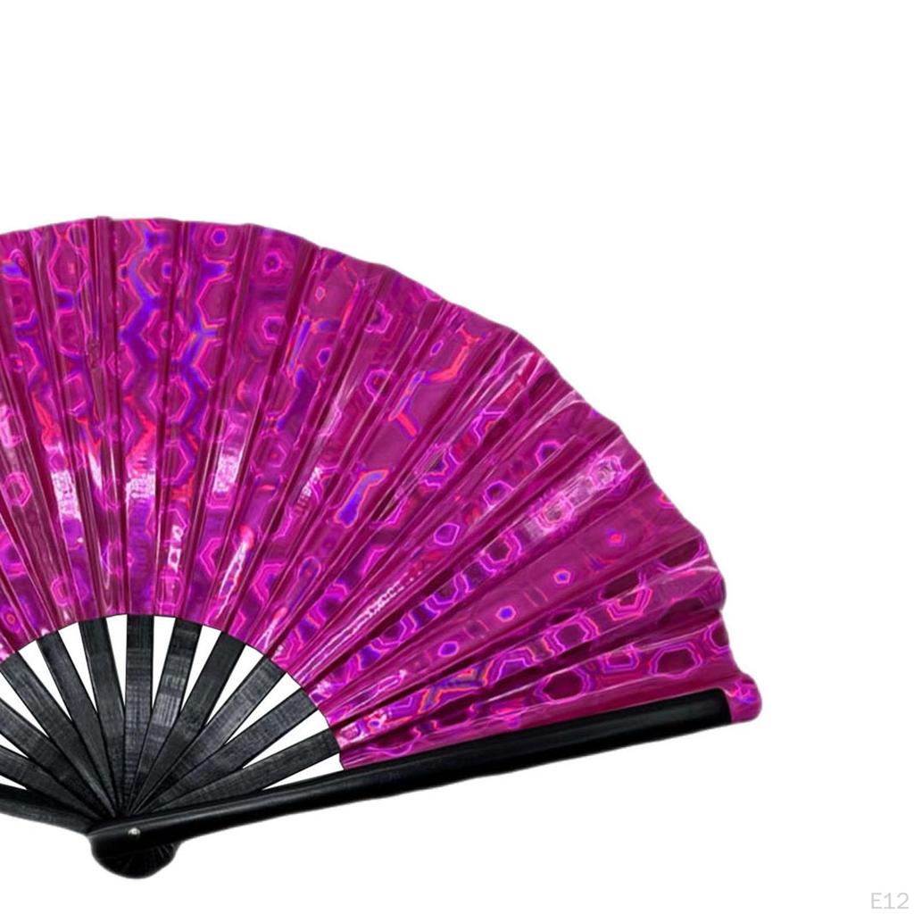 Line Dance Popping Fan Craft Hand for Party Supplies Theater Dancing Props