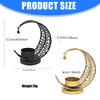 Moon Shaped Candle Holders Tealight Holders Metal Moon Candle Stand Candlestick for Christmas Dining Wedding Home Decors
