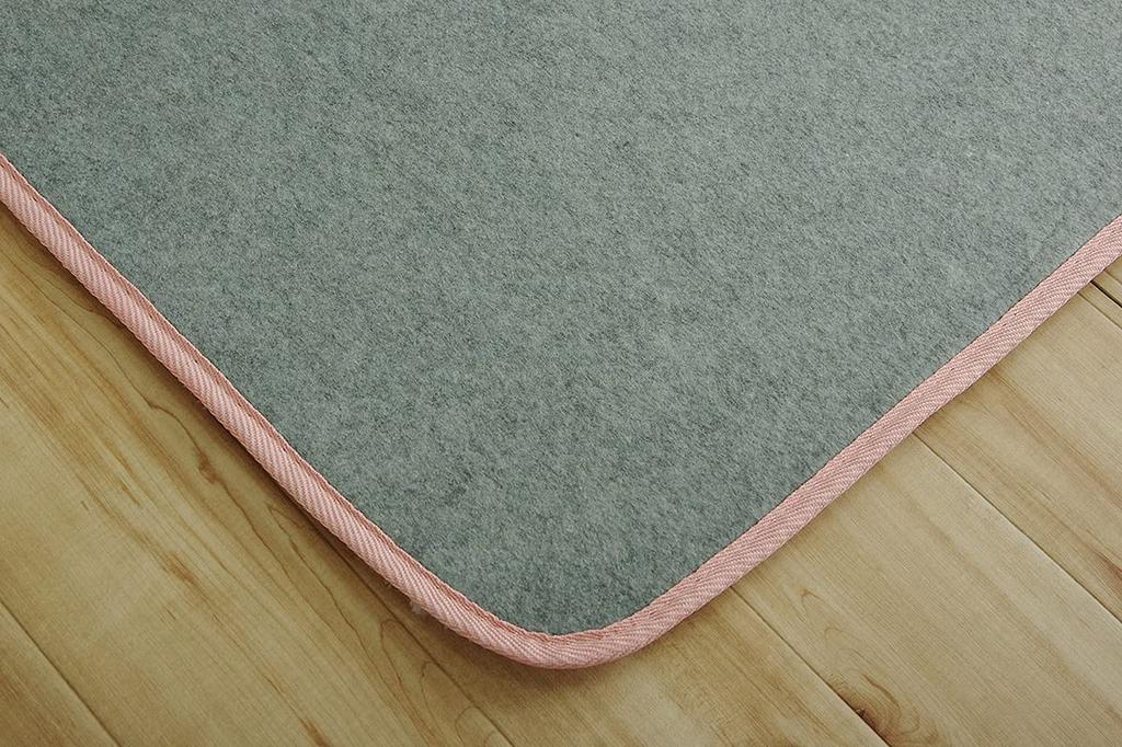 IKEHIKO Rug, Carpet, Solid Color, Philip, Approx. 200 x 250 cm, Pink, Fits 3 Tatami Mats, Soft, All-Season, Year-Round Use, #4609679