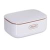 Wall-Mounted Drainable Soap Dish with Lid - No-Punching Bathroom Storage Rack for Home or Travel