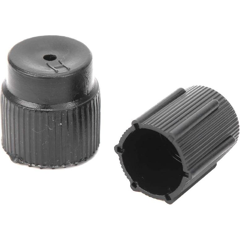 AC Service Port Caps, Universal Air Conditioning Service Cap ABS A/C Repair Refrigerant Charging Port Cover Auto Accessory (Pack of 10)