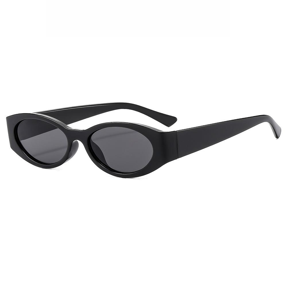 Retro Oval Frame Sunglasses Women Fashion Small Frame Sun Glasses Men Sunglasses Punk Cat Eyes Sunshade Sun Protection Eyewear