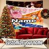 Custom Name Personalized Princess Peach Toadstool Print Tapestry, Wall Art Decor, Bedroom, Dorm, Apartment, LivingRoom, Party Backdrop, Gift for Birth