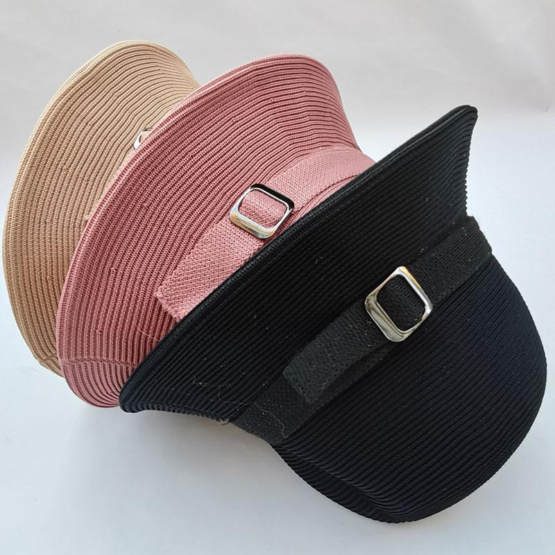 Breathable Linen Knitted Domed Bucket Hat for Women Fashion Adjustable Solid Color Fisherman Hat Basin Cap Summer Sun Hat